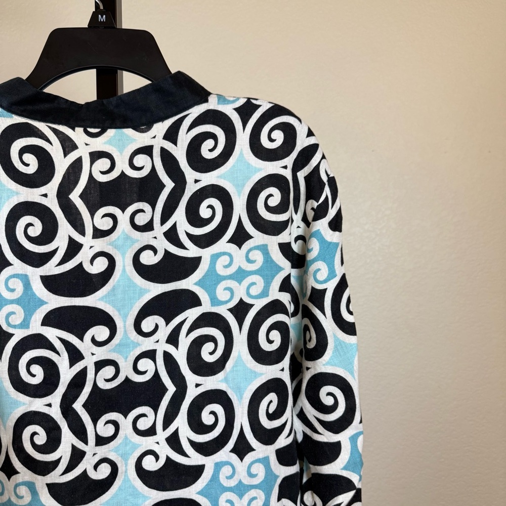 Coastal Vacation Linen Plus Size 18 Boho Modest Sophisticated Relaxed Beach - Picture 8 of 9